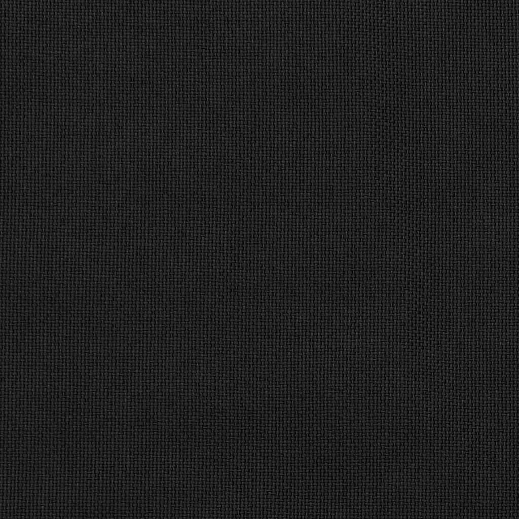 vidaXL Linen-Look Blackout Curtains with Grommets Black 290x245cm - Sudd