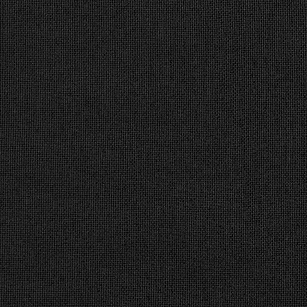 vidaXL Linen-Look Blackout Curtains with Grommets Black 290x245cm - Sudd