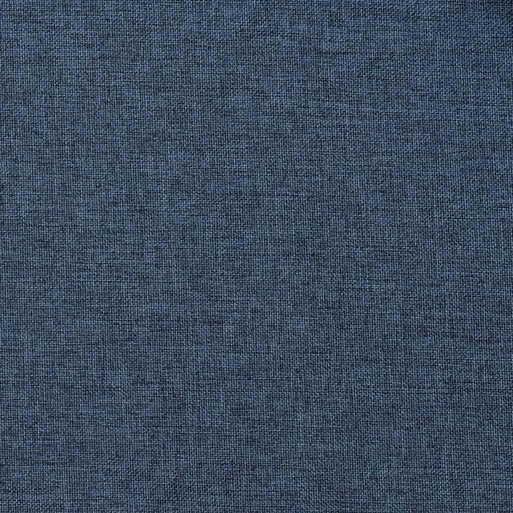 vidaXL Linen-Look Blackout Curtains with Grommets Blue 290x245cm - Sudd