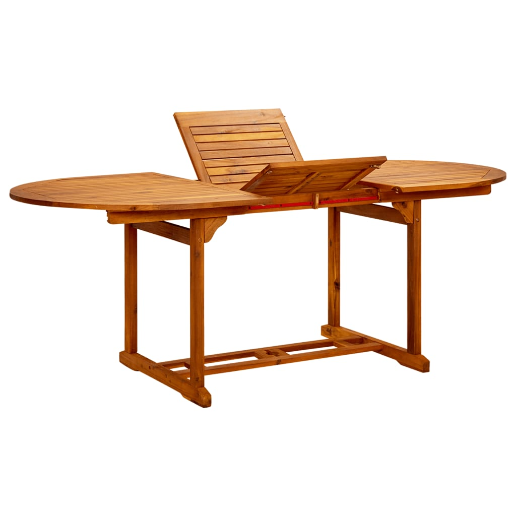 vidaXL 7 Piece Garden Dining Set Beige Poly Rattan and Solid Wood - Sudd