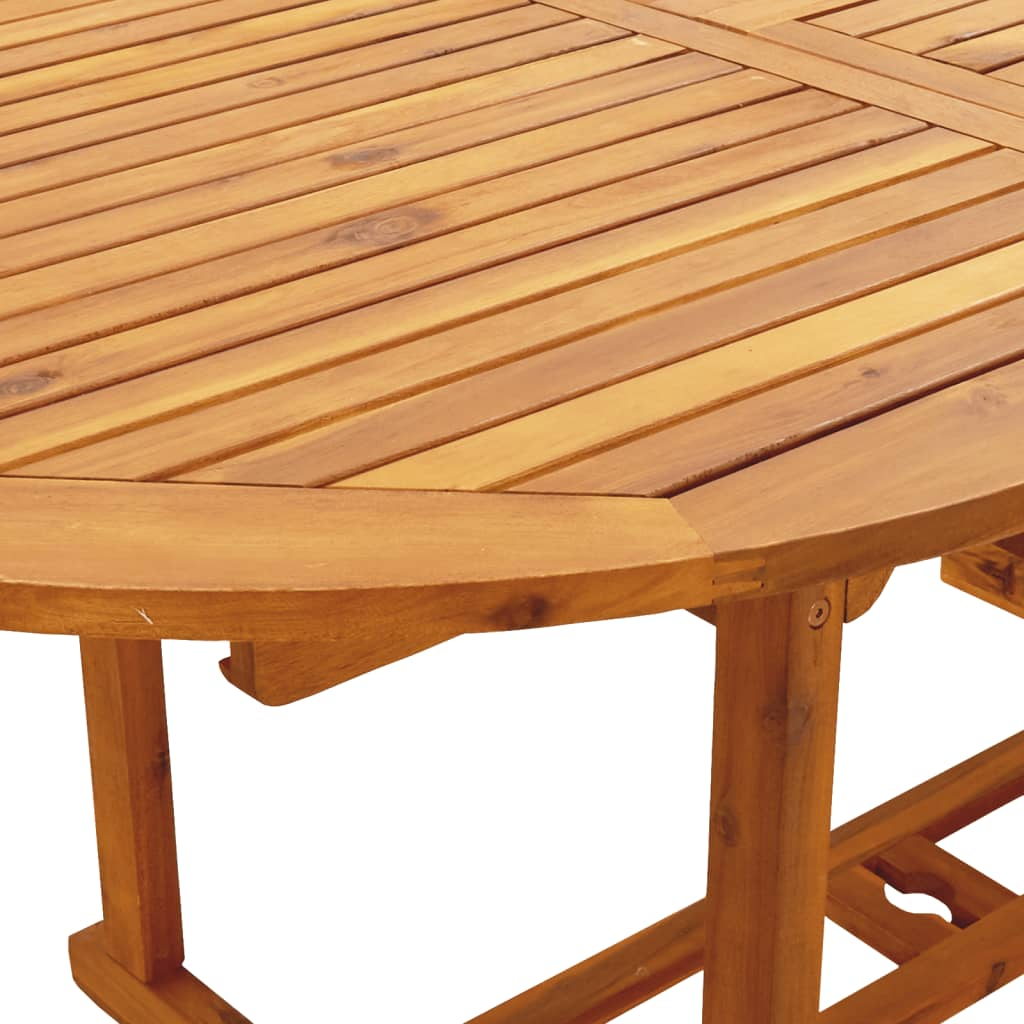 vidaXL 7 Piece Garden Dining Set Beige Poly Rattan and Solid Wood - Sudd