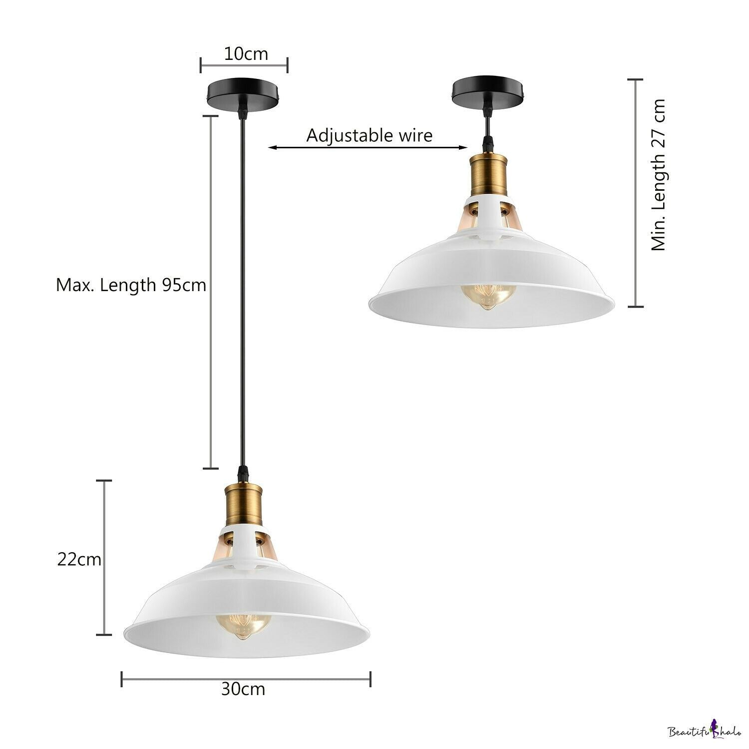 New Hanging Lamp Industrial Retro Vintage Metal Lamp Pendulum Ceiling - Sudd