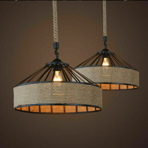 Hanging Lamp Hemp Rope Light Ceiling Pendant Light~1536 - Create a Warm and Romantic Atmosphere - Sudd