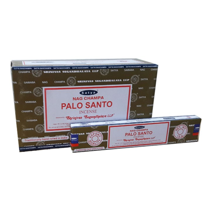 Set of 12 Packets of Palo Santo Incense Sticks by Satya - Sudd