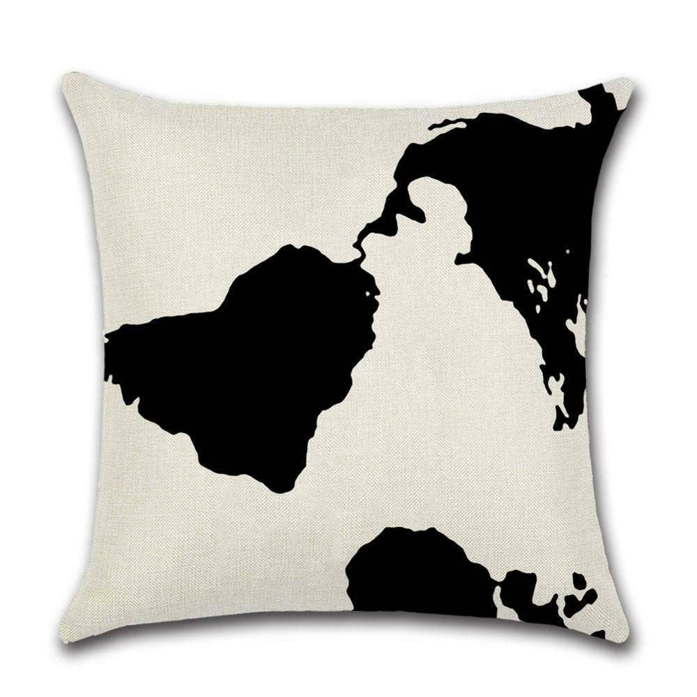 Cushion Cover World - Map | Decorate Your Home with a Stunning World Map Design - Sudd