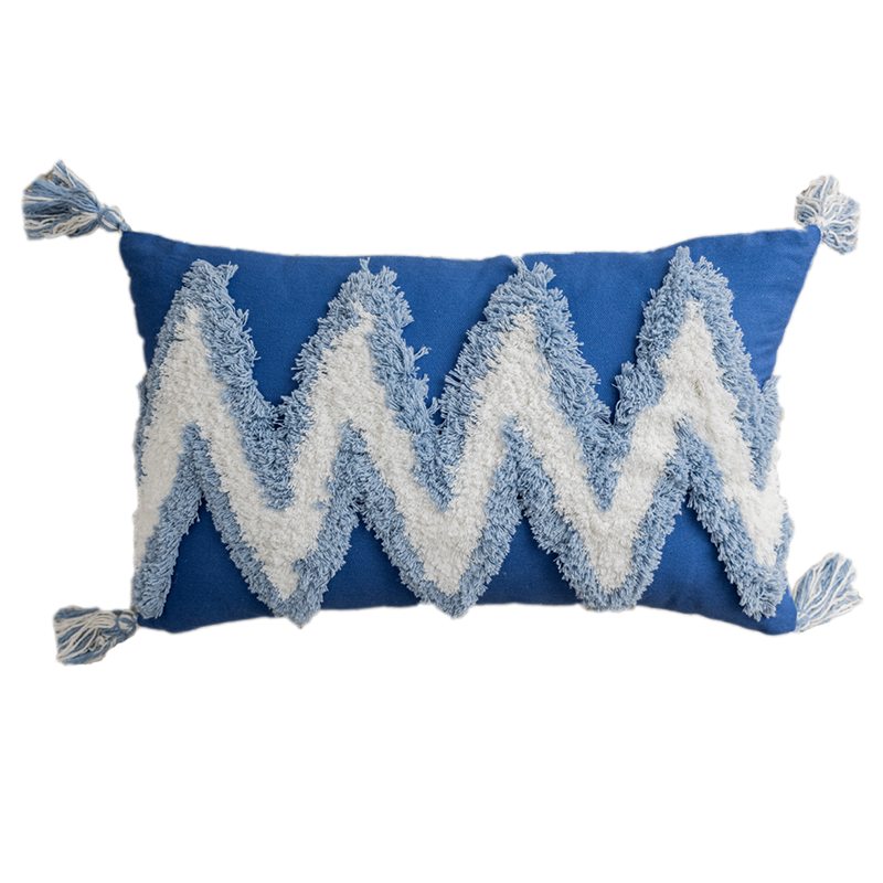 Cushion Cover Bohemian Blue - Clover Long | Shop Now at Company Name - Sudd