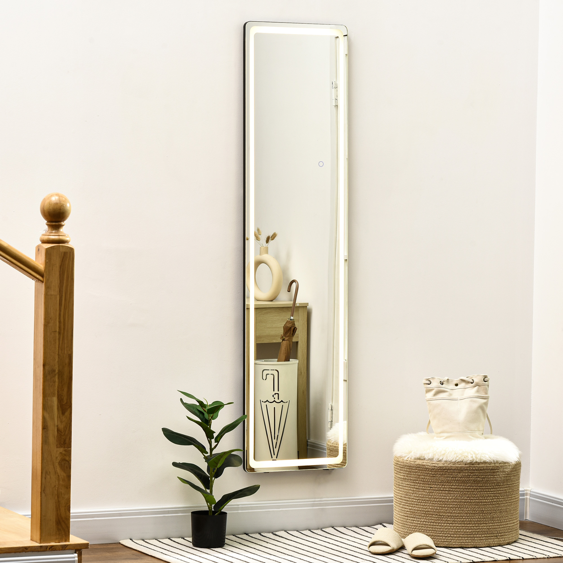 Full-Length Mirror with LED Lights - Sudd