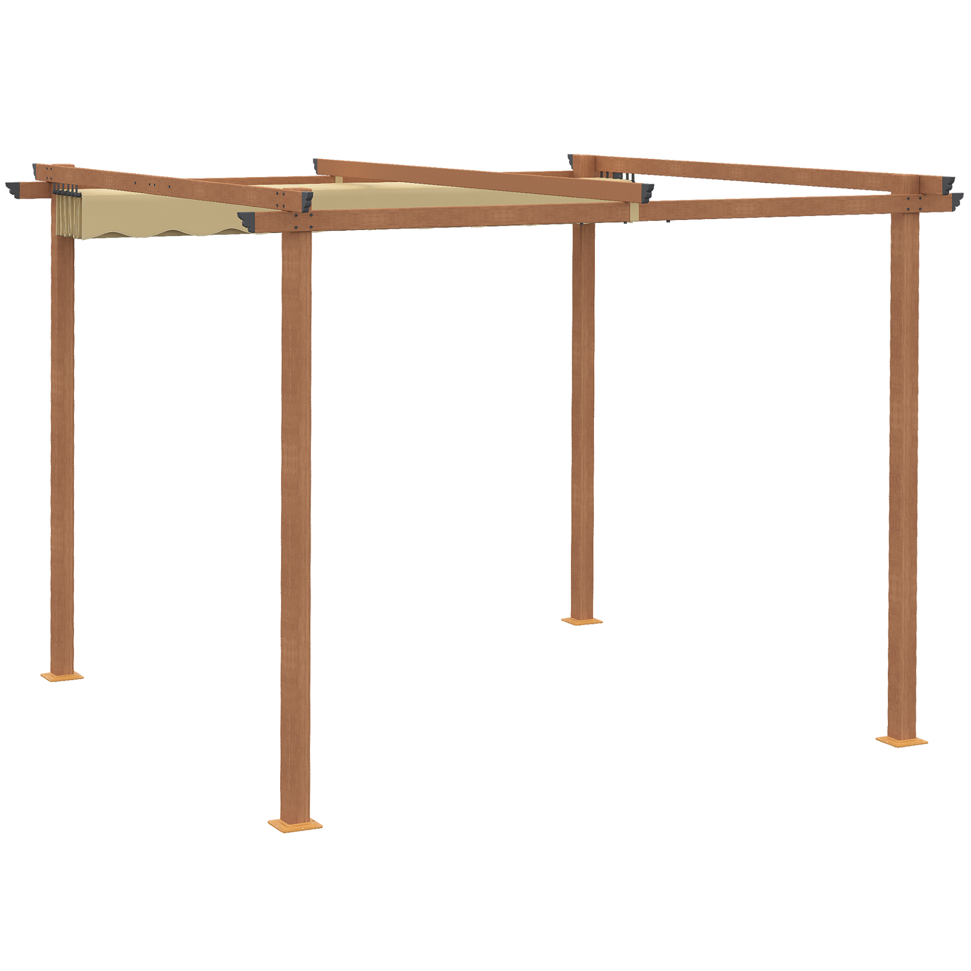 Khaki Outdoor Pergola - Sudd