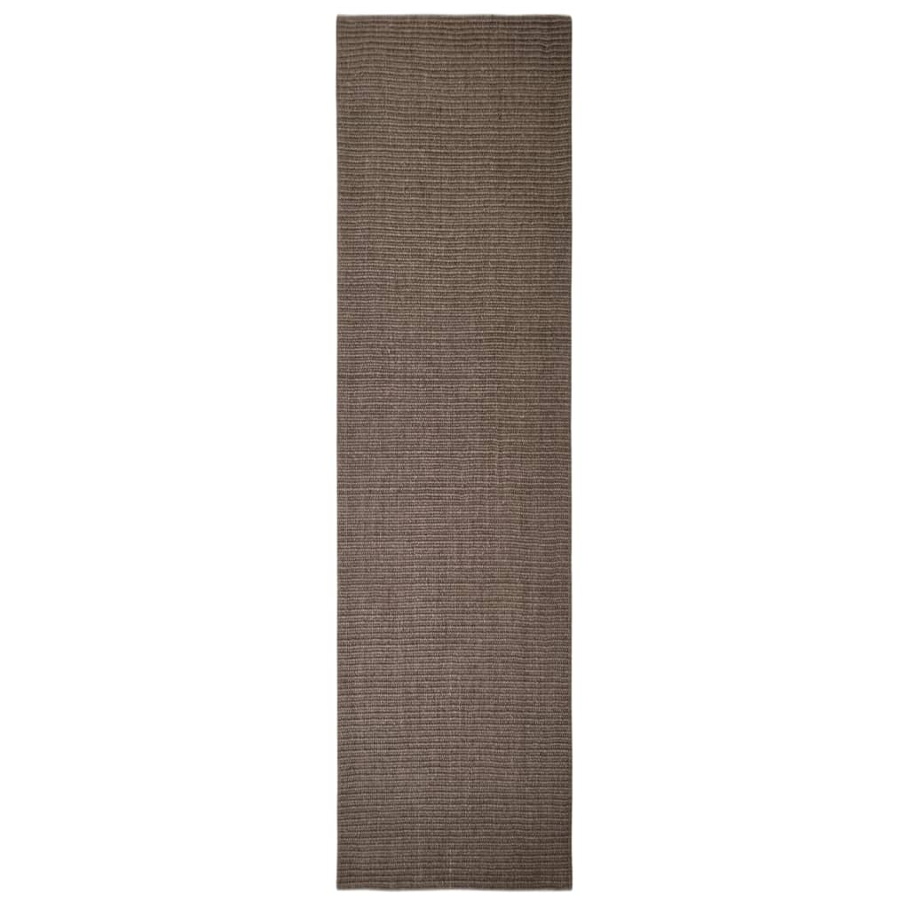 vidaXL Rug Natural Sisal 80x300 cm Brown - Sudd