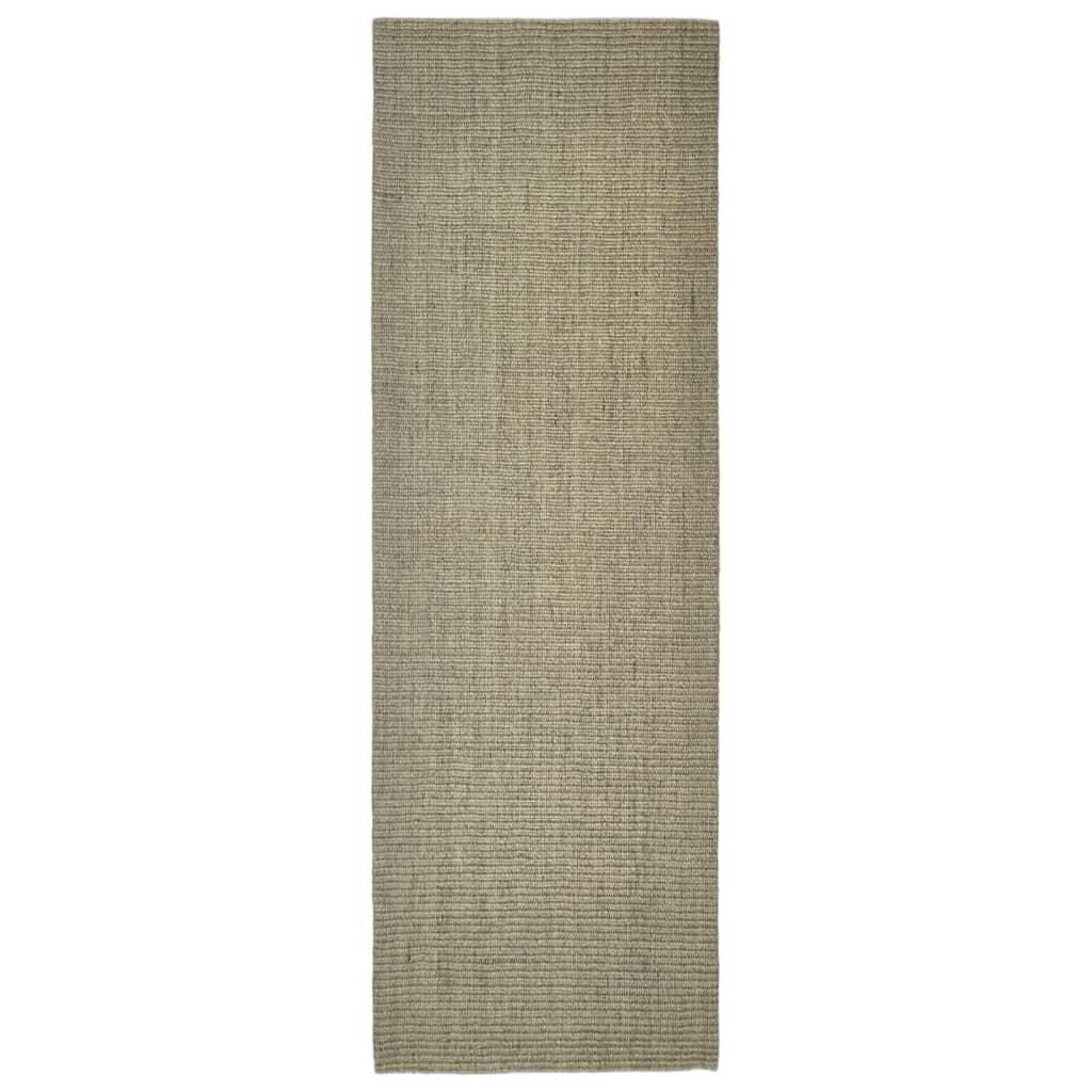 vidaXL Rug Natural Sisal 66x200 cm Green - Premium Quality, Durable and Versatile - Sudd