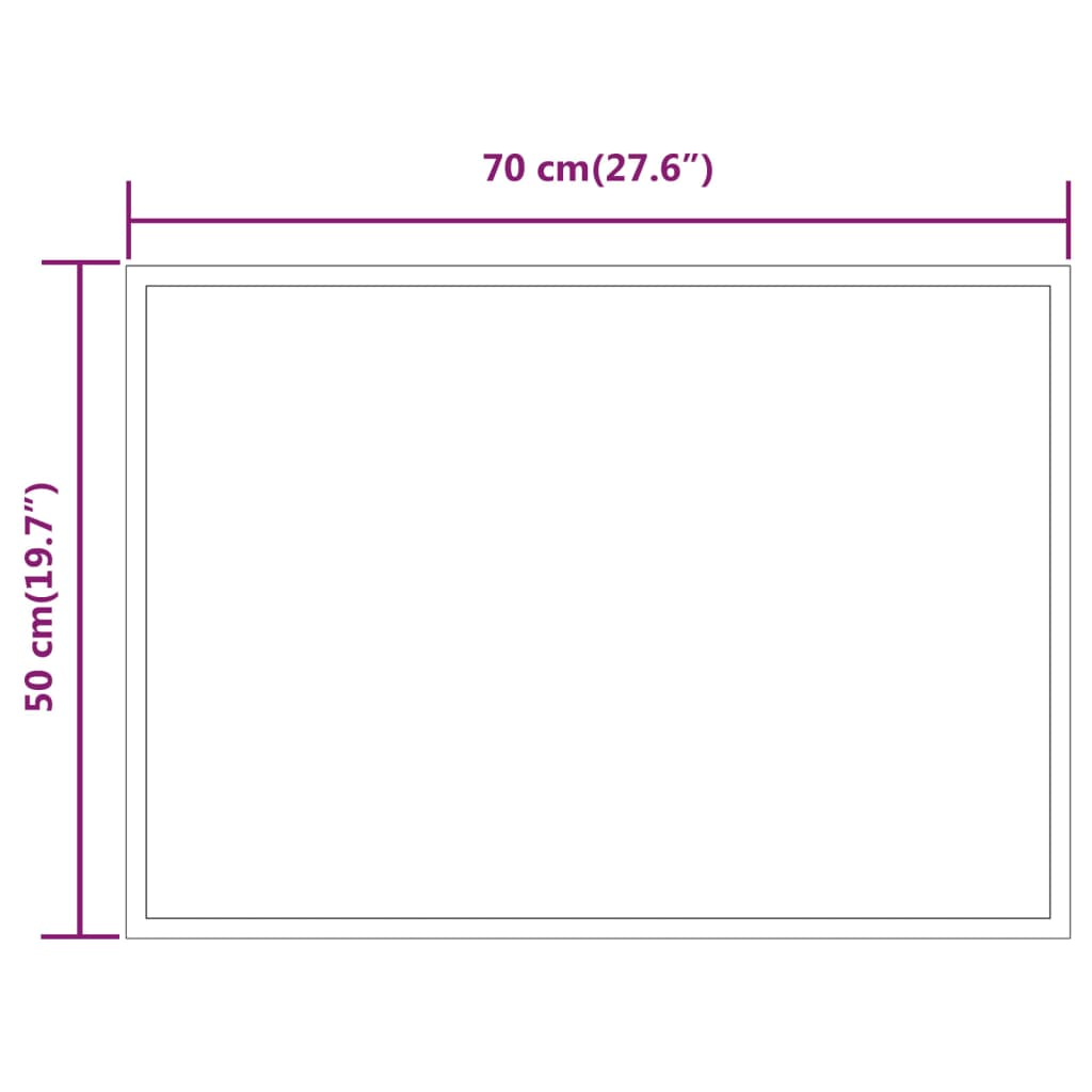 LED Bathroom Mirror 70x50 cm - Sudd