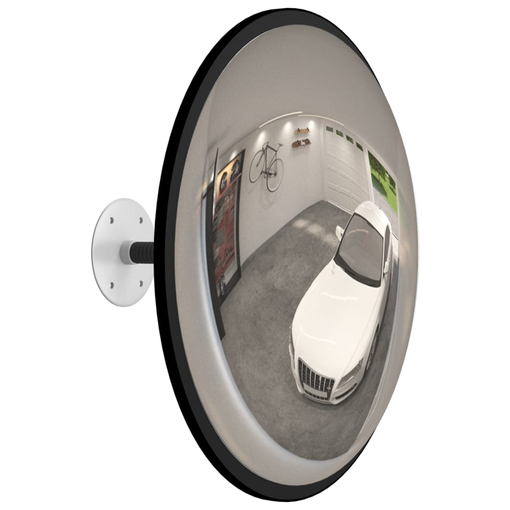 Indoor Convex Traffic Mirror Black 40 cm - Sudd