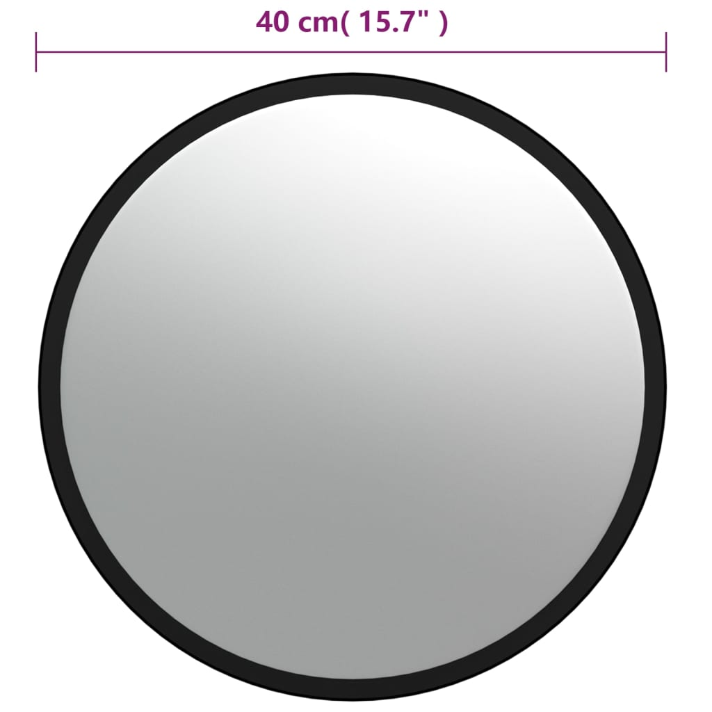 Indoor Convex Traffic Mirror Black 40 cm - Sudd