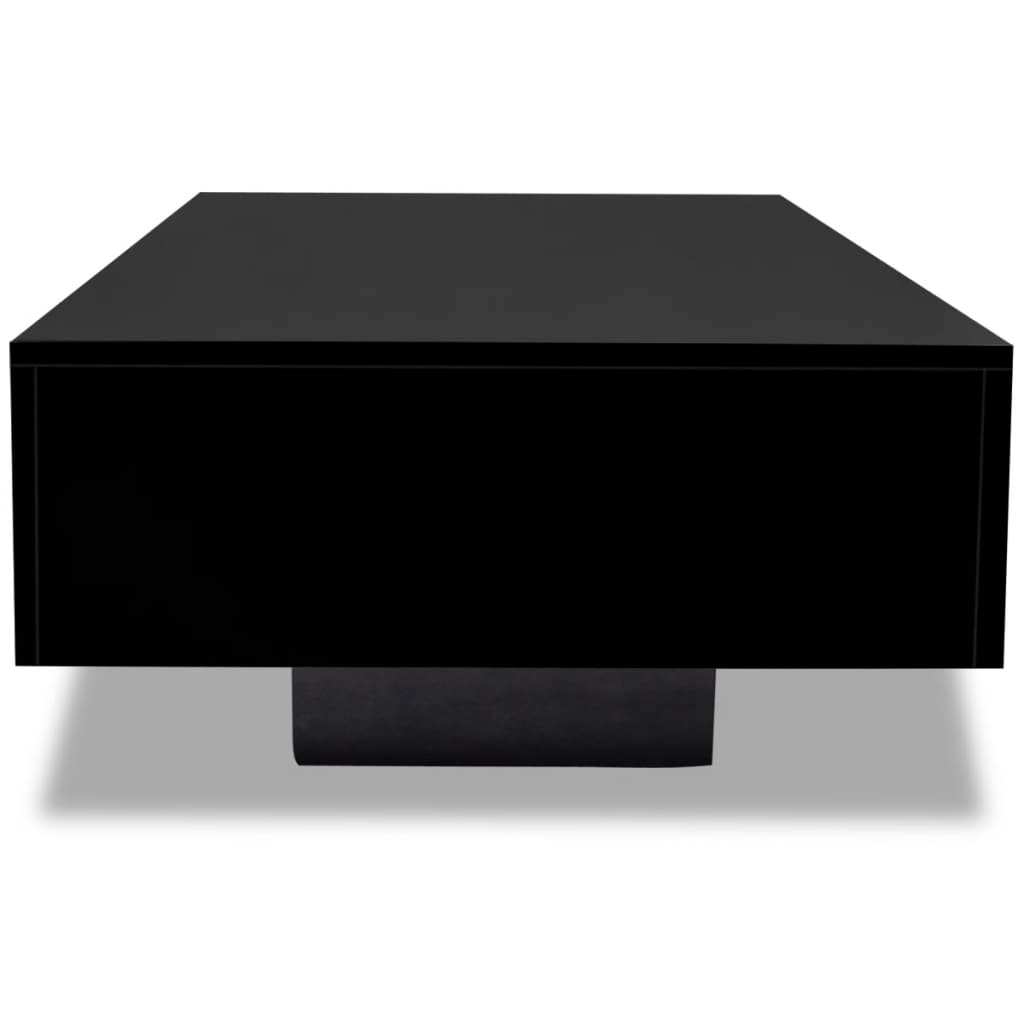 vidaXL Coffee Table High Gloss Black - Sudd