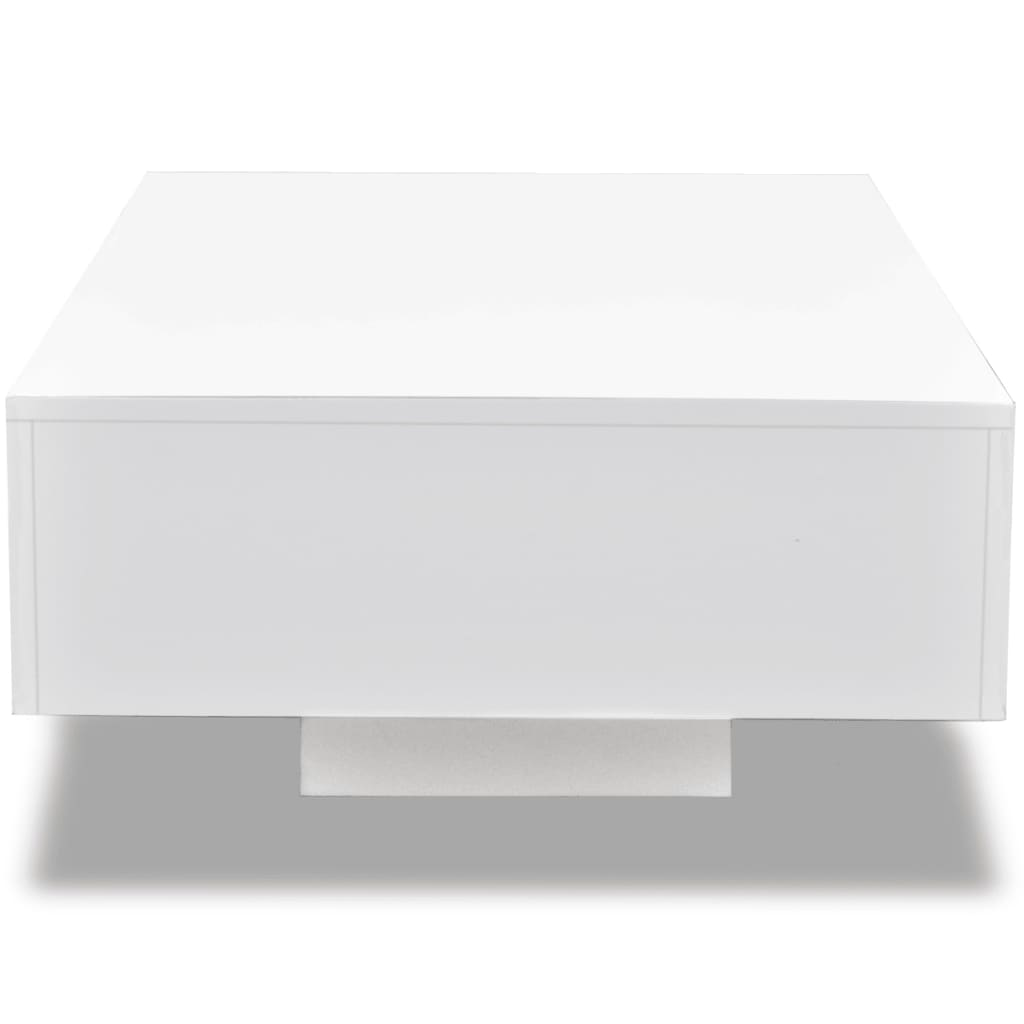 vidaXL Coffee Table High Gloss White - Sudd