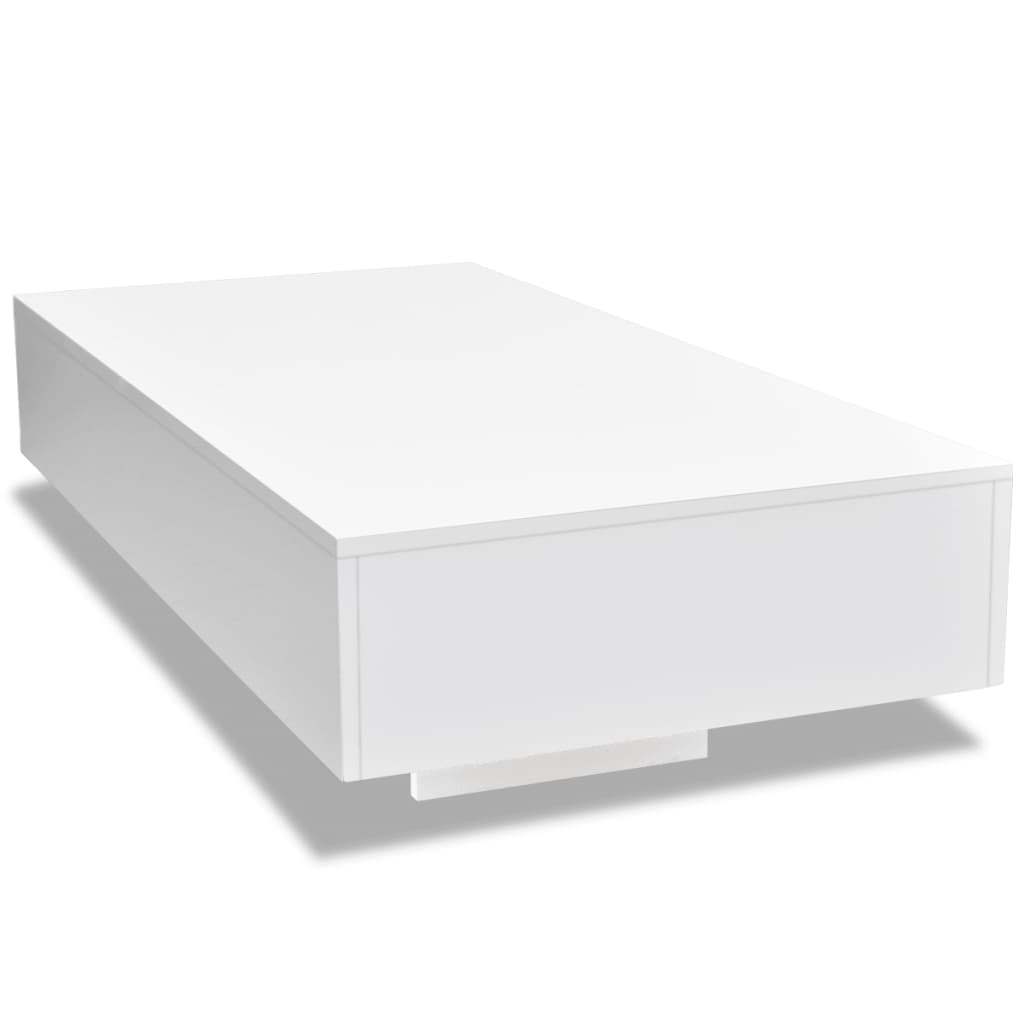 vidaXL Coffee Table High Gloss White - Sudd