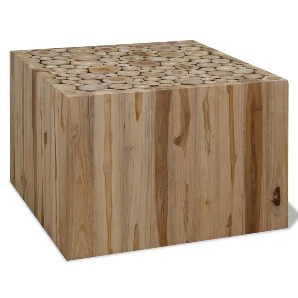 vidaXL Coffee Table Genuine Teak 50x50x35 cm - Sudd