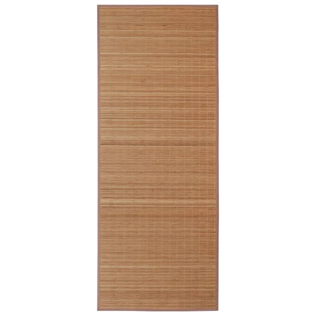 vidaXL Rug Bamboo 100x160 cm Brown - Natural Look for Your Living Room - Sudd