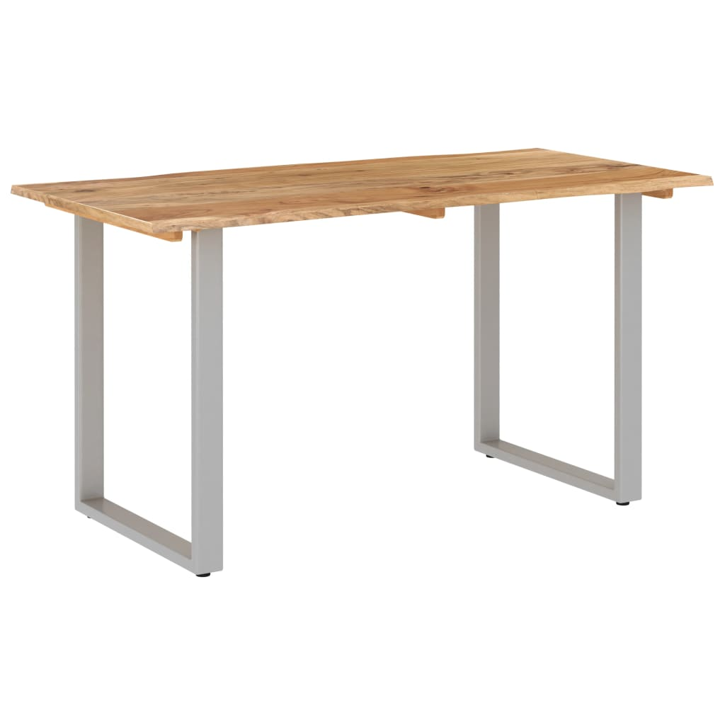 vidaXL Dining Table 140x70x76 cm Solid Acacia Wood - Sudd