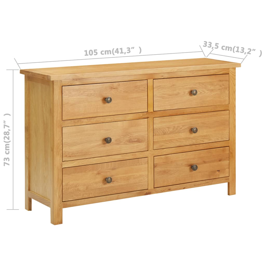 Oak Chest of Drawers - Sudd