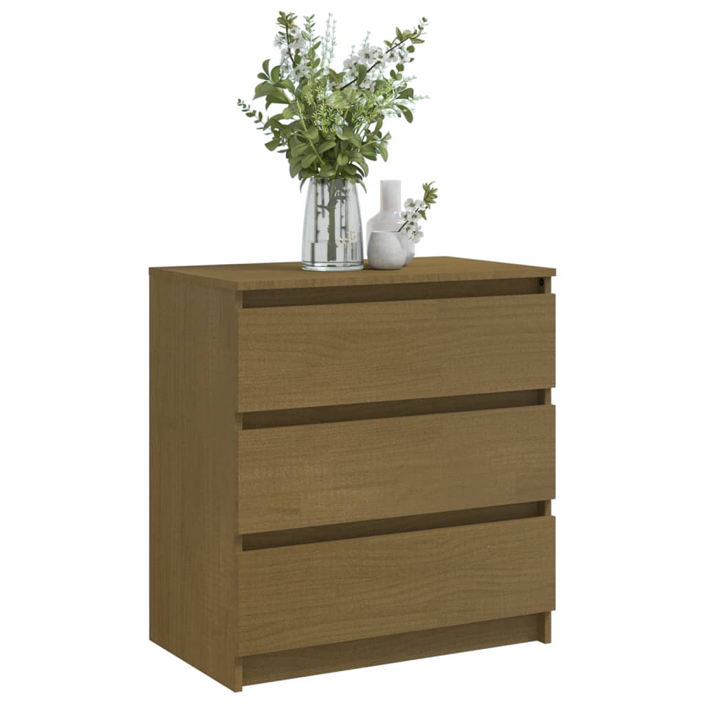 Honey Brown Bedside Cabinets - Sudd