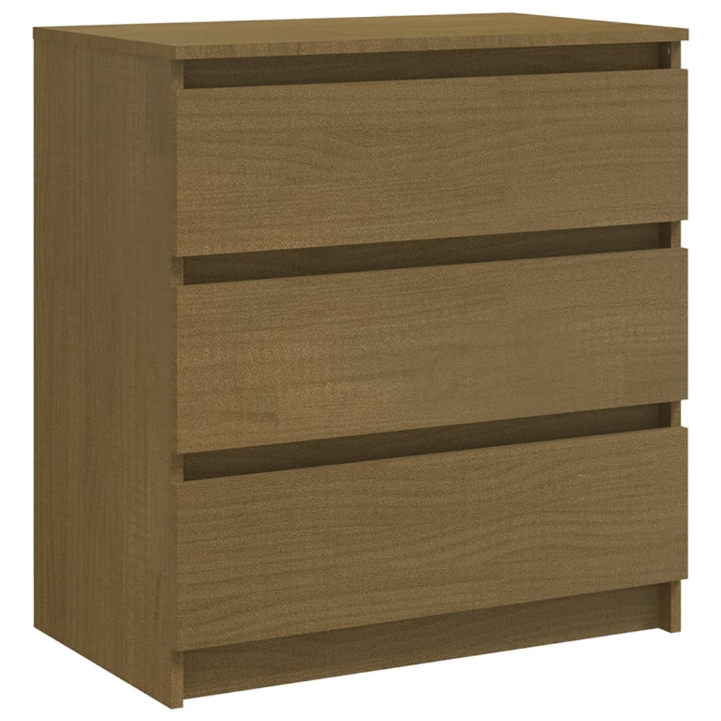 Honey Brown Bedside Cabinets - Sudd