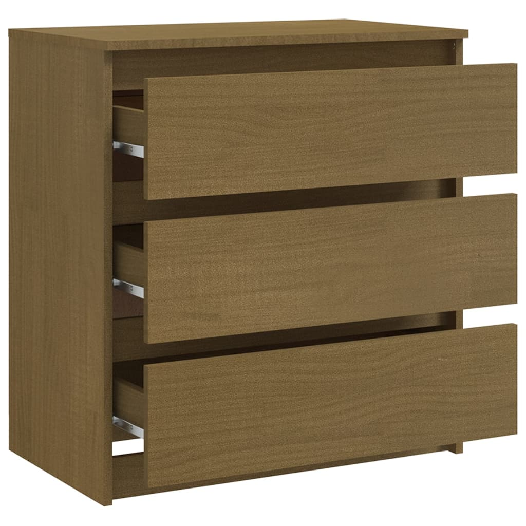 Honey Brown Bedside Cabinets - Sudd