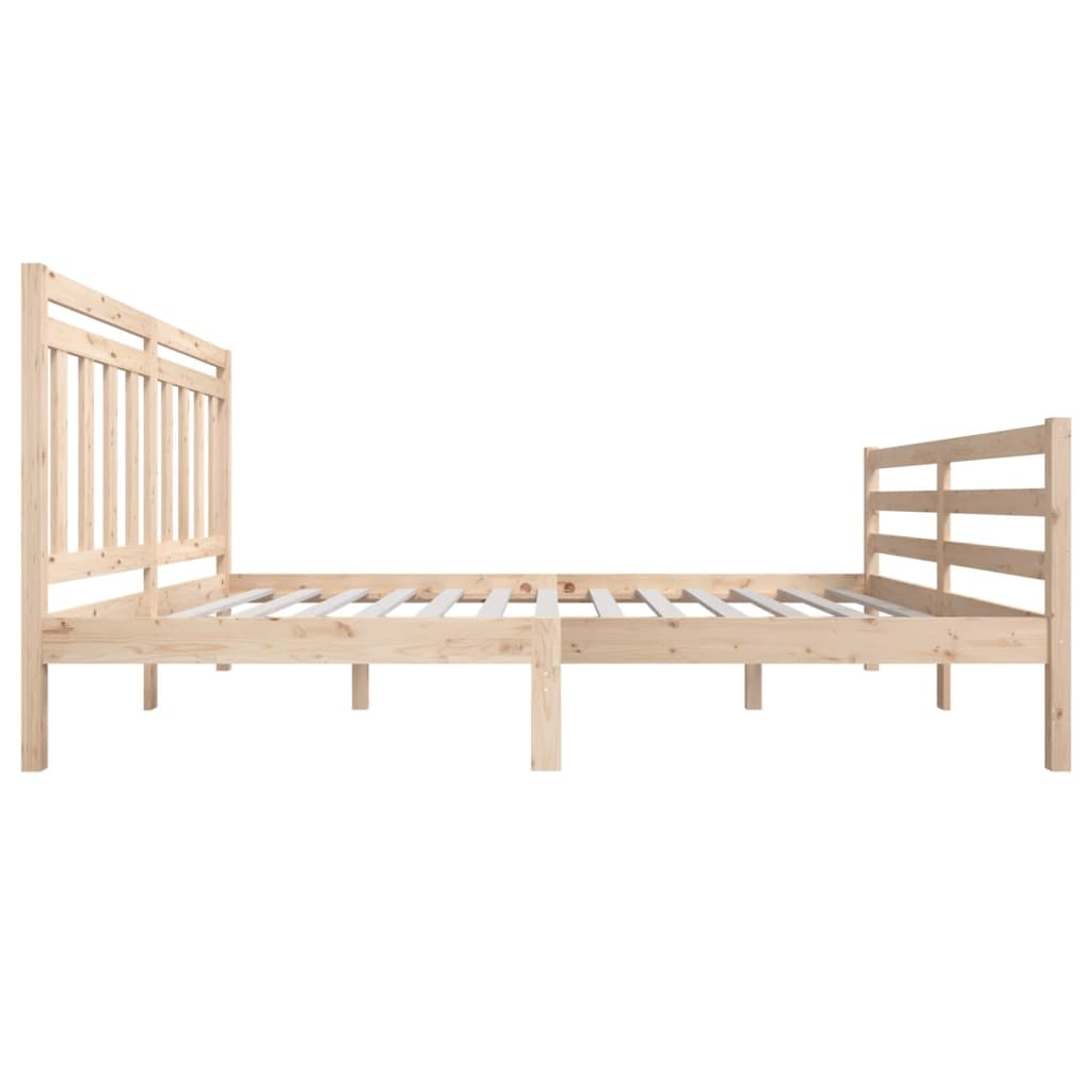 vidaXL Bed Frame Solid Wood 160x200 cm - Sudd