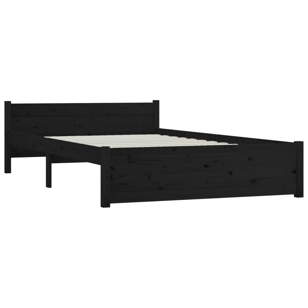 vidaXL Bed Frame with Drawers Black 150x200 cm King Size - Sudd