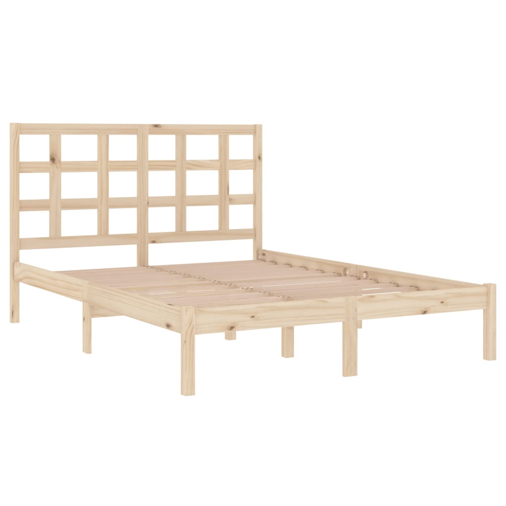 vidaXL Bed Frame Solid Wood 120x190 cm Small Double - Sudd