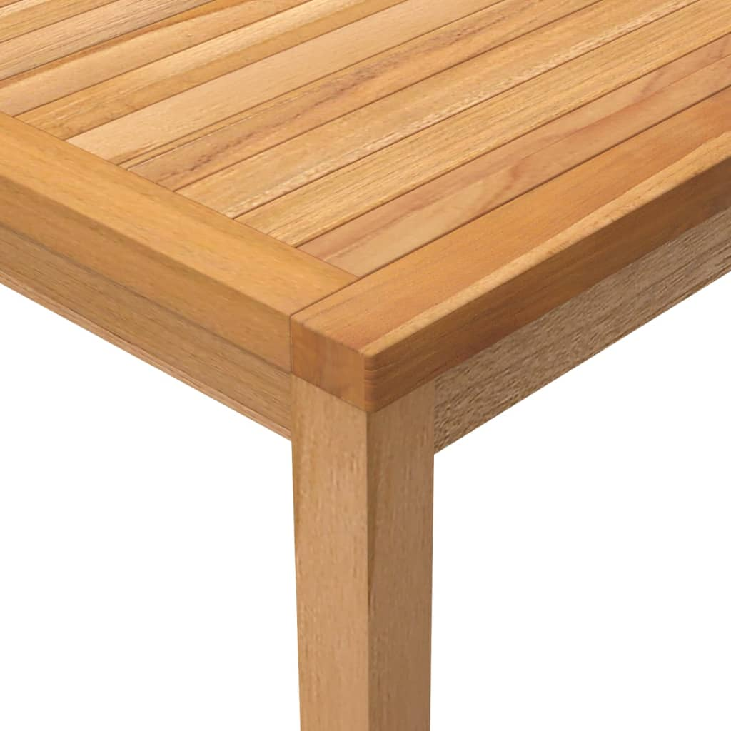 vidaXL Garden Dining Table 110x110x77 cm Solid Teak Wood - Sudd