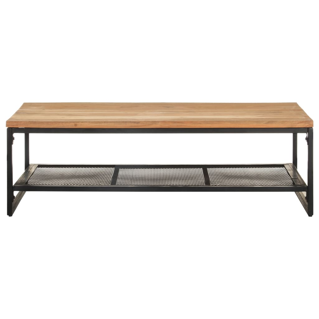 vidaXL Coffee Table 110x60x35 cm Solid Acacia Wood - Sudd