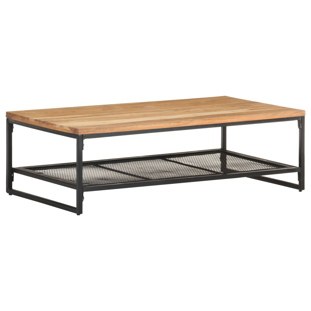 vidaXL Coffee Table 110x60x35 cm Solid Acacia Wood - Sudd