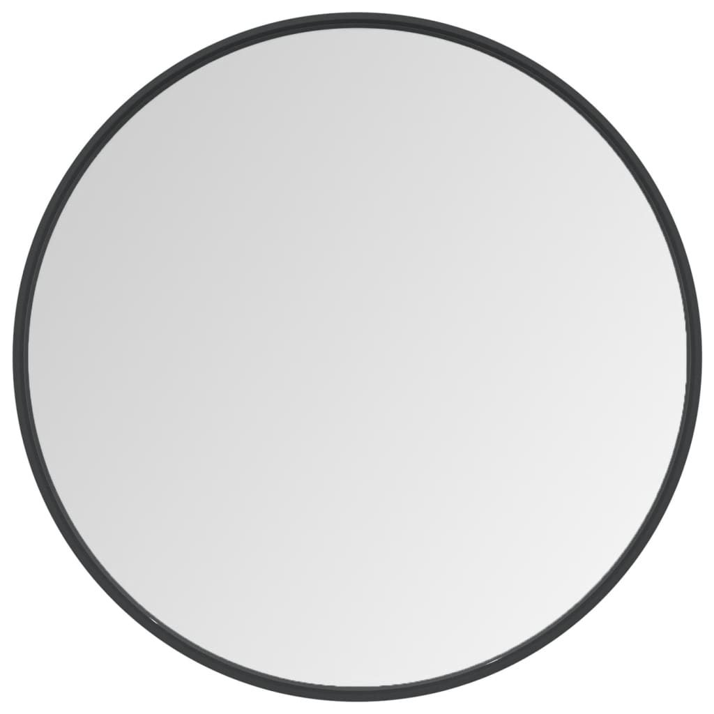 vidaXL Wall Mirror Black 60 cm - Modern Charm for Your Home - Sudd