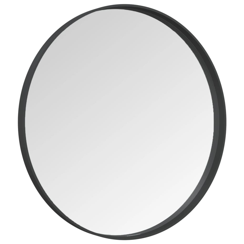 vidaXL Wall Mirror Black 60 cm - Modern Charm for Your Home - Sudd