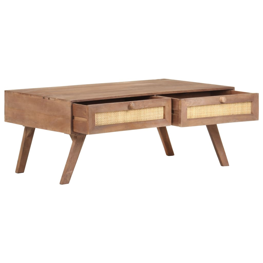 vidaXL Coffee Table 100x60x40 cm Solid Mango Wood - Sudd