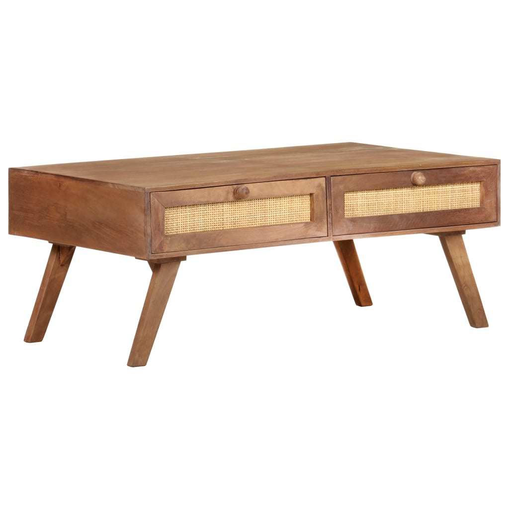 vidaXL Coffee Table 100x60x40 cm Solid Mango Wood - Sudd