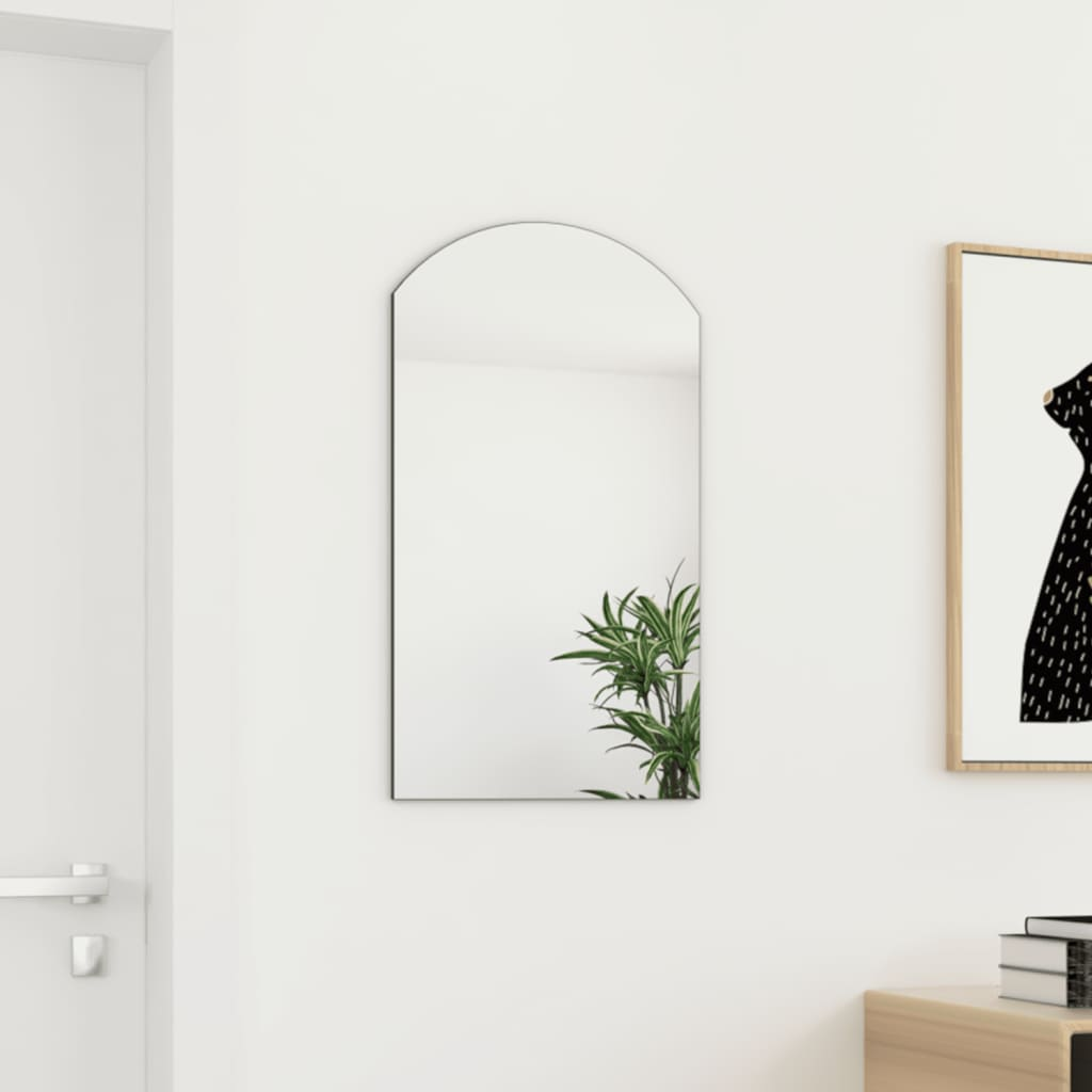 Mirror 70x40 cm Glass - Stylish, Frameless Wall Mirror for Bedroom, Living Room, Dressing Room - Sudd