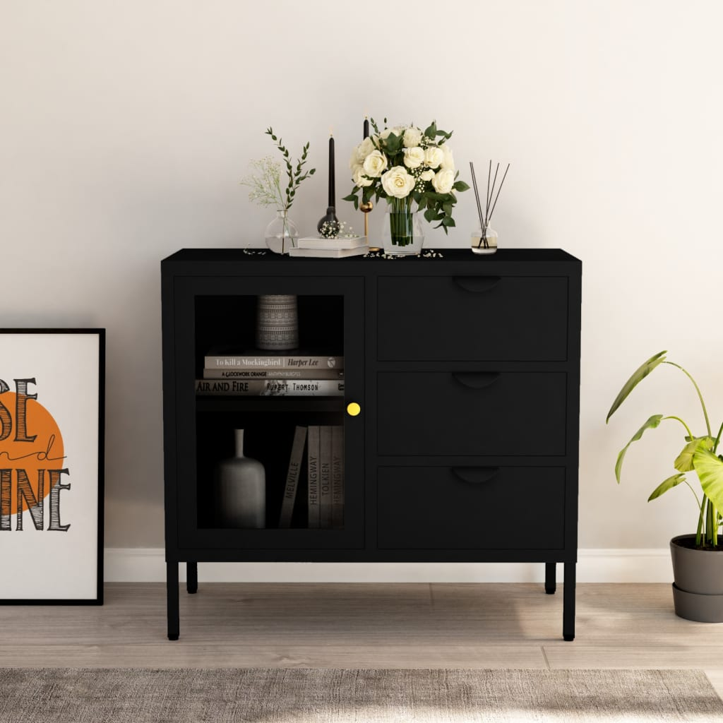 Black Steel Sideboard - Sudd