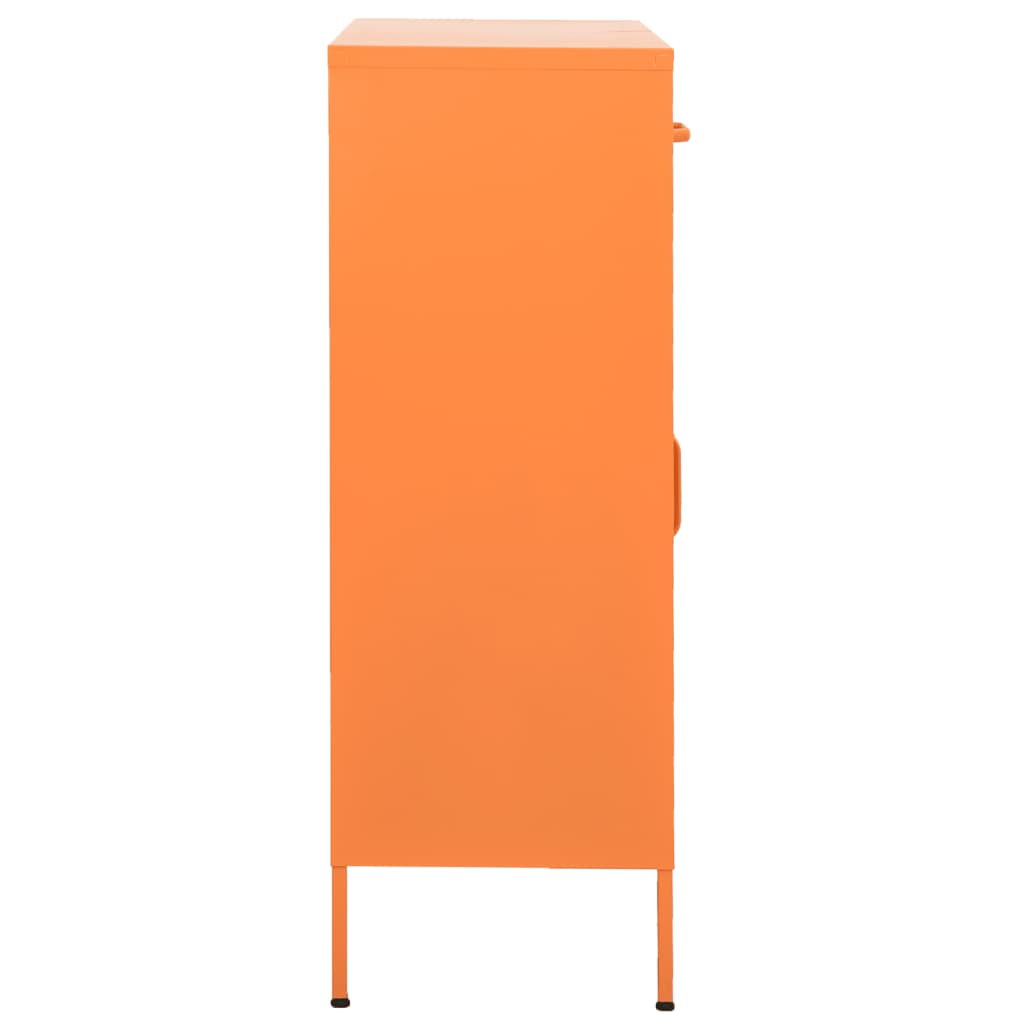 vidaXL Storage Cabinet Orange 80x35x101.5 cm Steel - Sudd