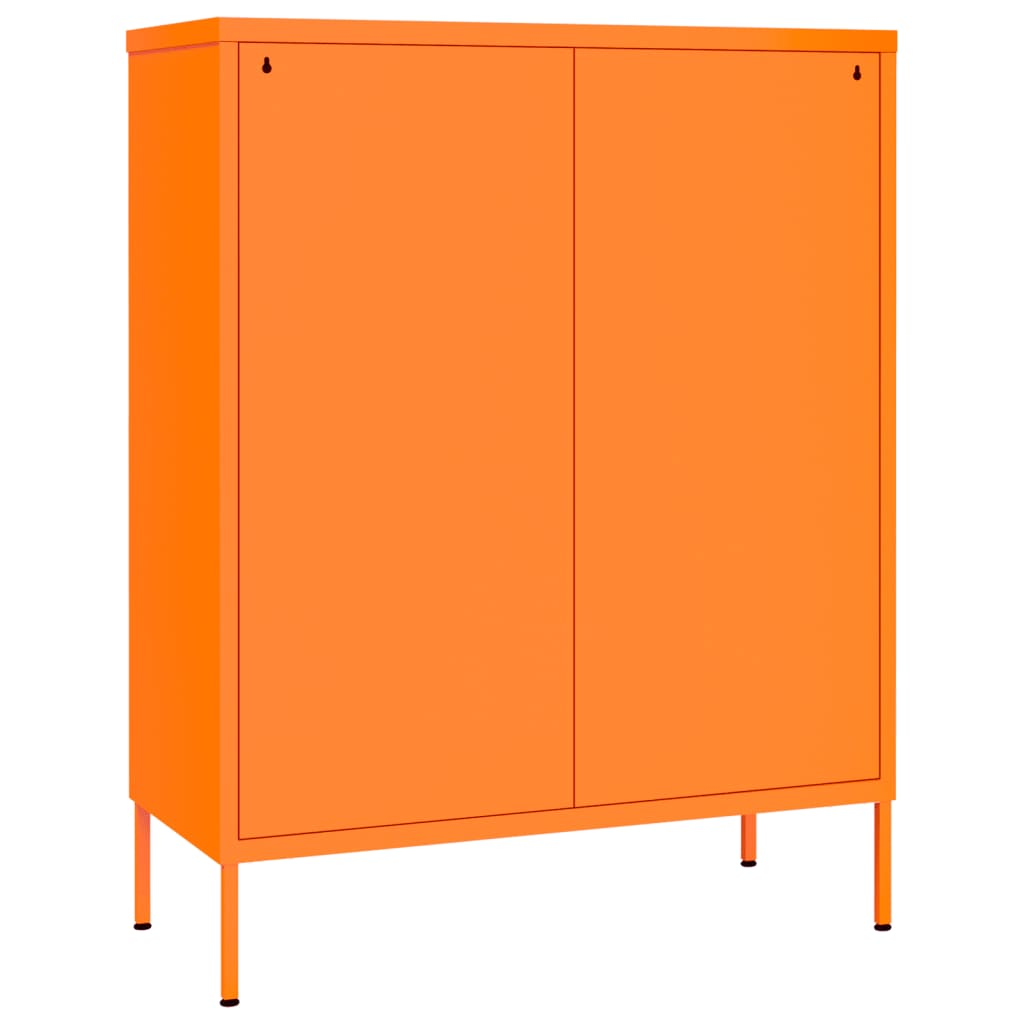 vidaXL Drawer Cabinet Orange 80x35x101.5 cm Steel - Sudd