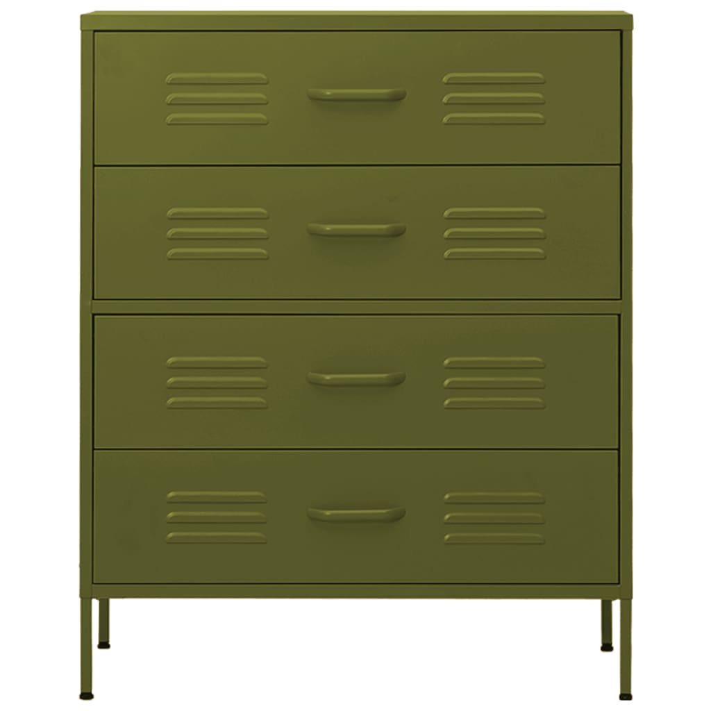 Green Steel Chest of Drawers - Sudd