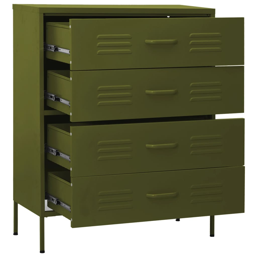 Green Steel Chest of Drawers - Sudd