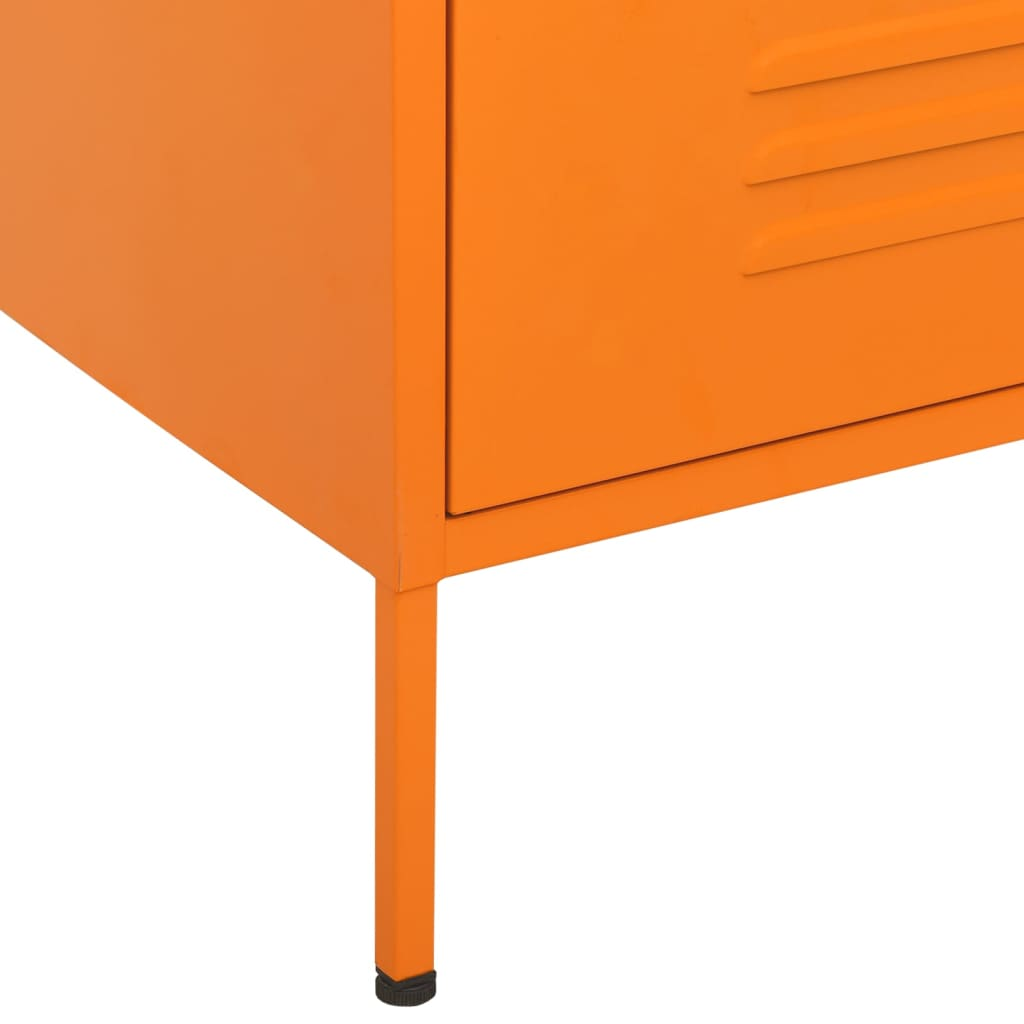 Orange Steel Chest of Drawers - Sudd