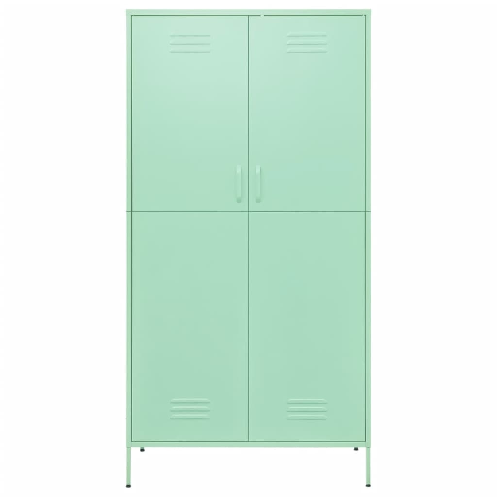 vidaXL Wardrobe Mint 90x50x180 cm Steel - Sudd