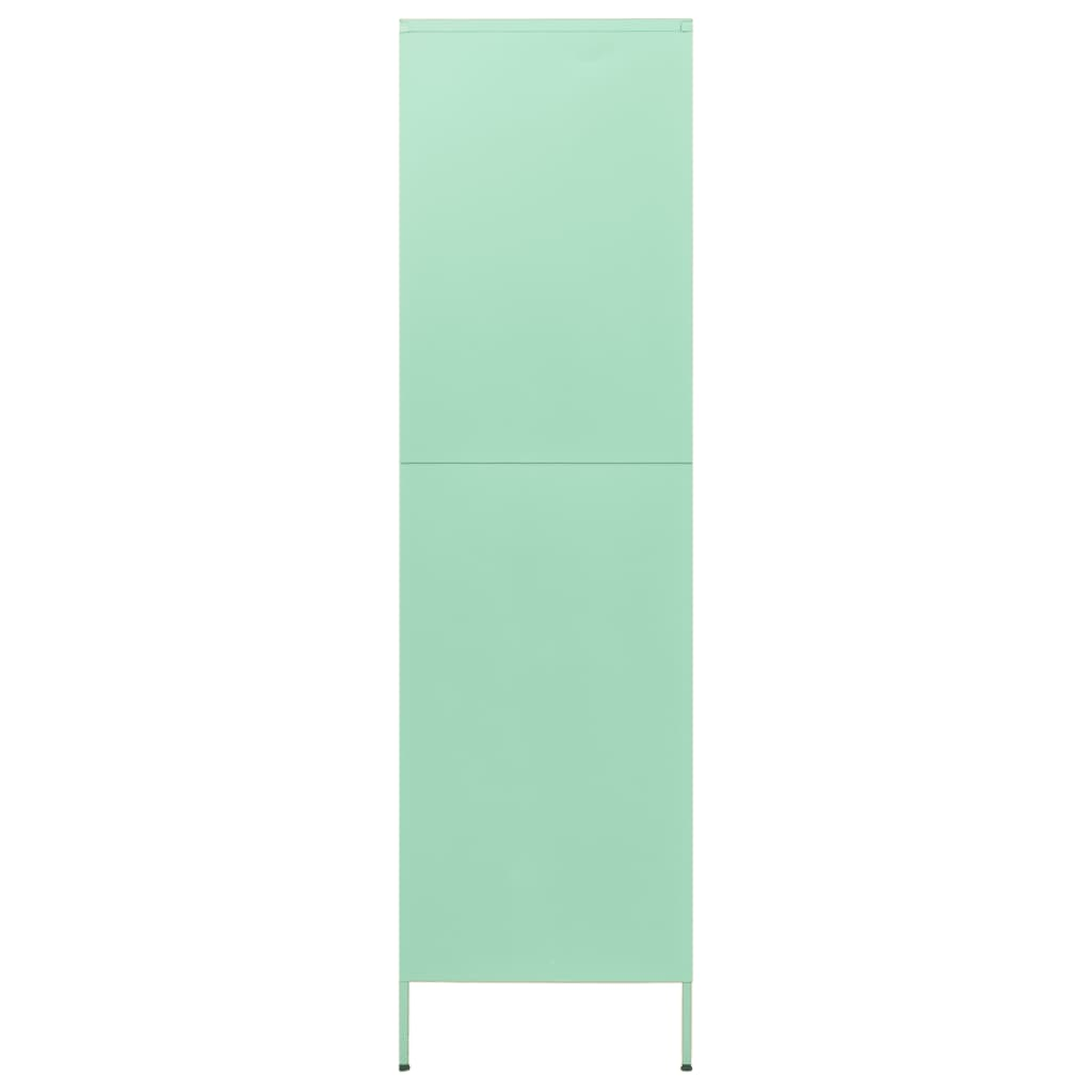 vidaXL Wardrobe Mint 90x50x180 cm Steel - Sudd