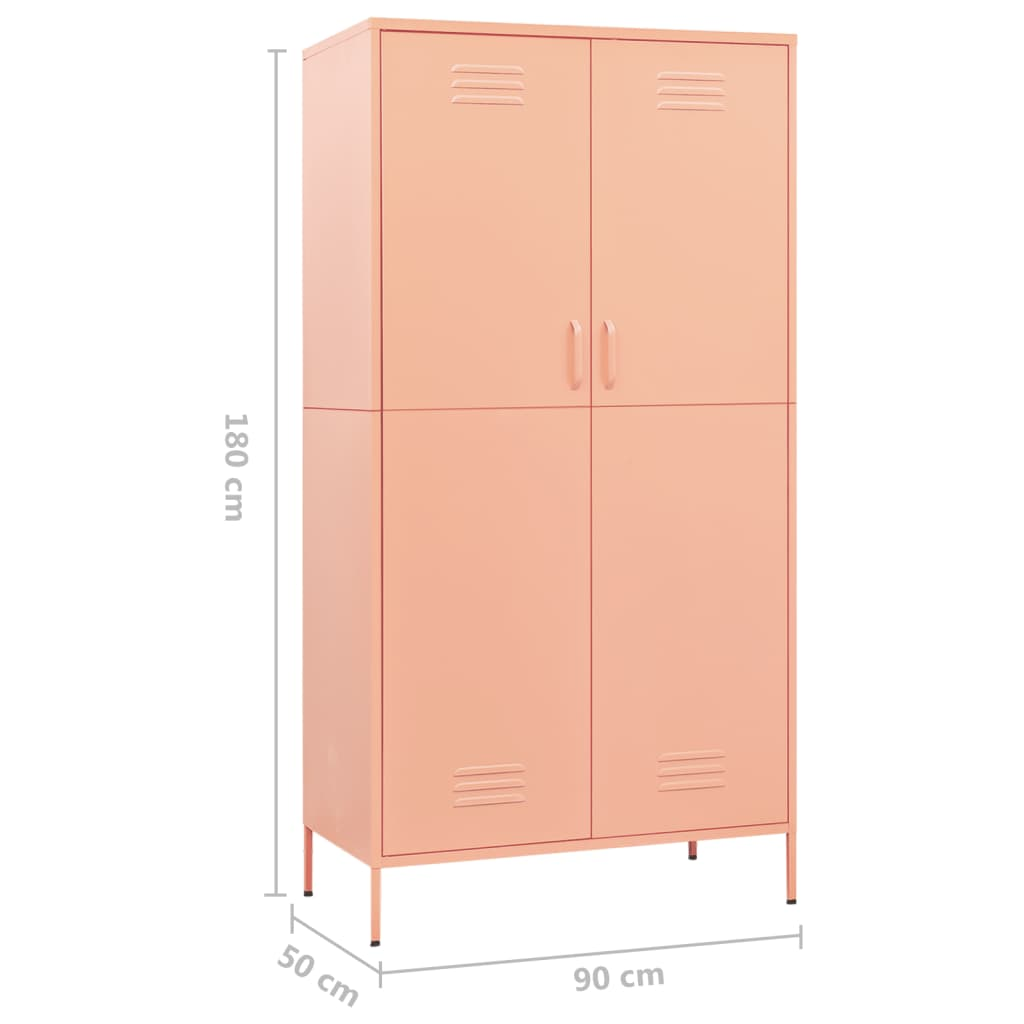 Pink Steel Wardrobe - Sudd