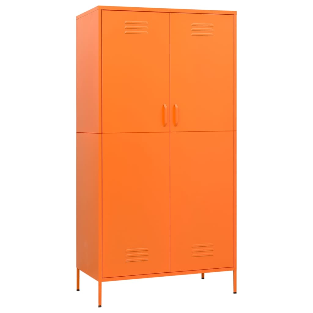 Orange Steel Wardrobe - Sudd