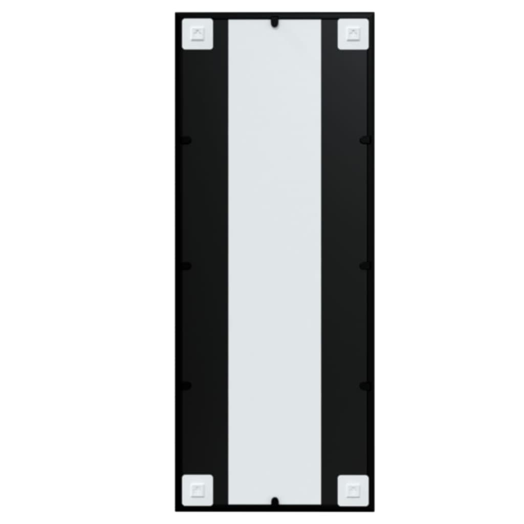 Black Metal Wall Mirror 100x40 cm - Sudd