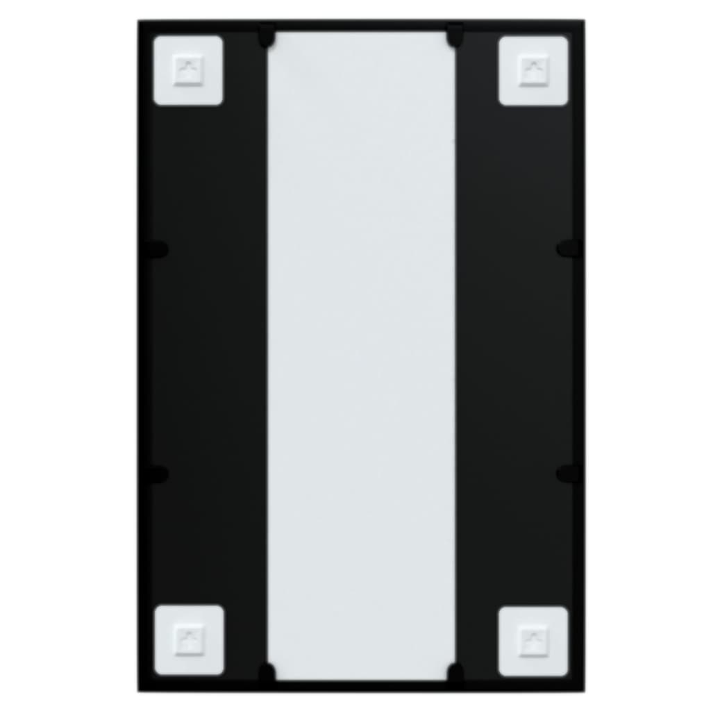 vidaXL Wall Mirror Black 60x40 cm Metal - Sleek & Classic Design - Sudd